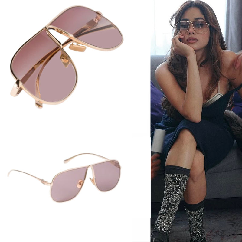 Fashionable womens oversized circular frame sunglasses designer high quality beach party sunglasses sunshade glasses with box A56