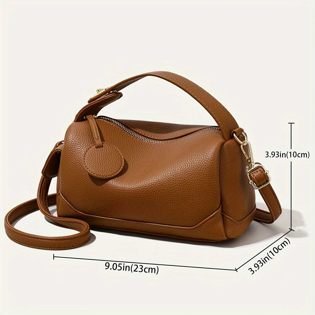 Womens Bags Fashion PU Leather Top Carrying Bag Handbags Multi Pocket Design Multifunctional Crossbody Tote Bag Y250719