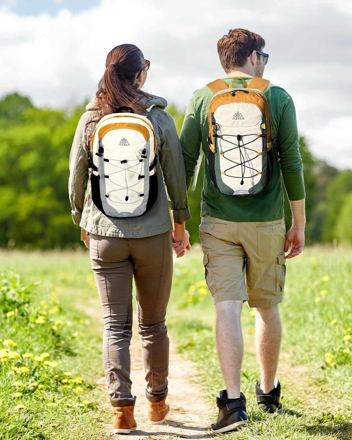 YMX 820 376 Outplea 20L Small Men Women, Hiking Daypack with Chest Strap, Reflective Rucking Backpack Day Pack for Travel Outdoor Sport, Grey