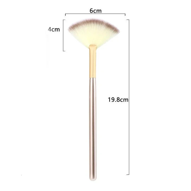 5pcs Fan Brushes Soft Makeup Brush Cosmetic Applicator Tools Wooden Handle and Fiber for Glycolic Peel Mask 250714