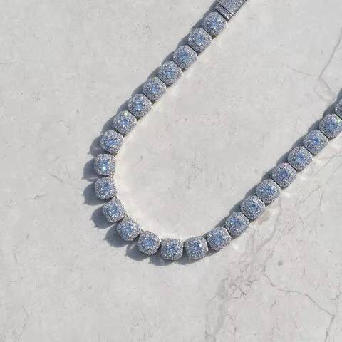 Latest Design Mens 13MM Full Iced Out Cuban Link Chain Mens Hip Hop Diamond Moissanite Necklace Chain for Party