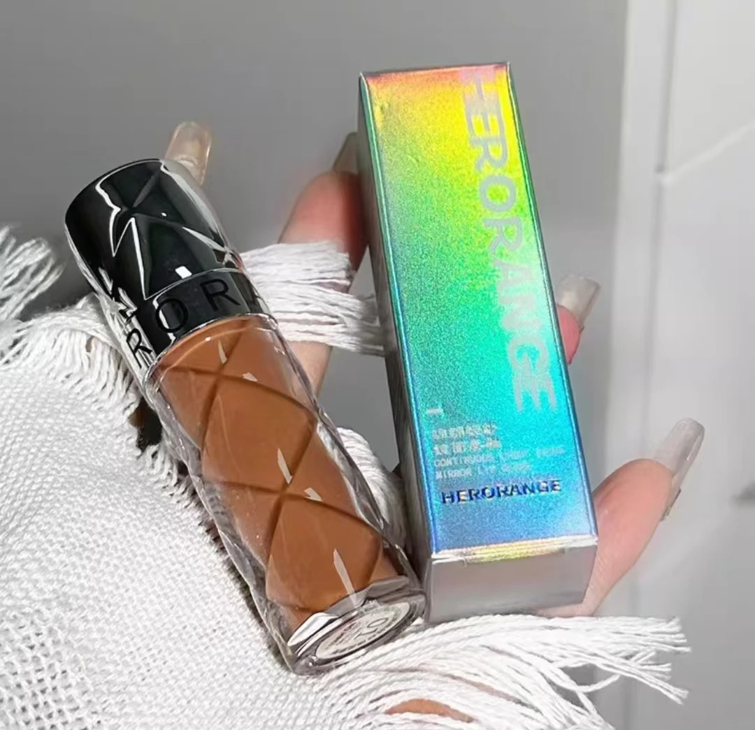 HERORANGE Nude Mirror Lip Gloss Clear Moisturizing Hydrating Water Light Glass Jelly Plump Lip Glaze Oil Lipstick Tint Makeup 250717