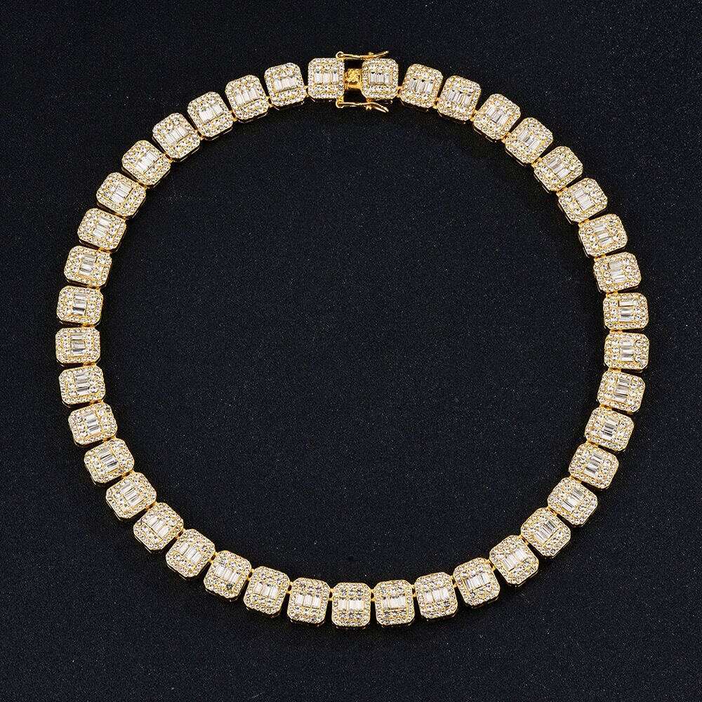 Hip Hop Designer styleMen Fine Necklace Sterling Sier 13mm Iced Out Moissanite Dia Cuban Link Chain with Gra Certificate