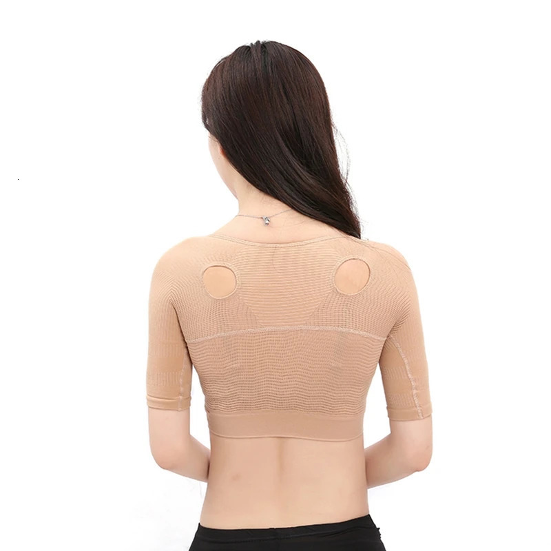 Upper Arm Shaper Women Shoulder Slimmer Compression Shapewear Sleeves Body Shaper Humpback Posture Corrector Back Support Tops 250716
