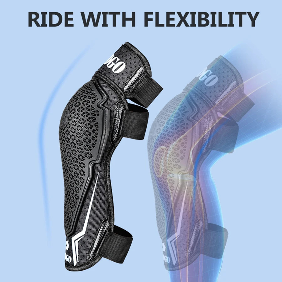 Summer Motorcycle Riding Breathable Knee Pads Guards Lightweight Bike Racing Brace Mesh Protective Adjustable Cycling Accessory 250708