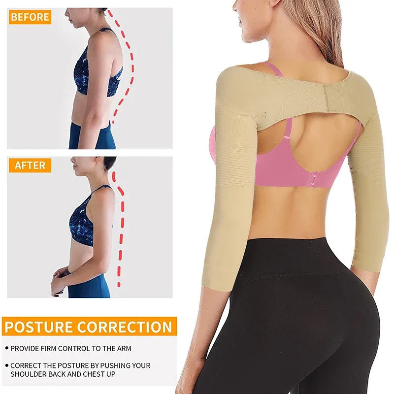 Women Arm Shaper Back Shoulder Corrector Shaper Humpback Posture Corrector Arm Control Shapewear Slimming Underwear 250716