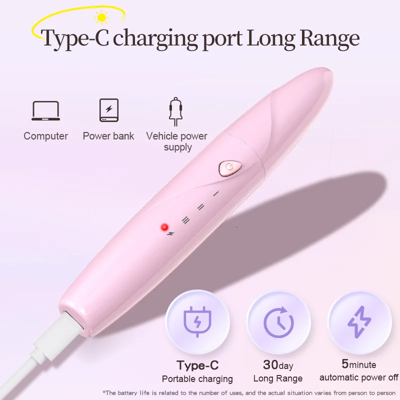 Heated Eyelash Curler 3-Level Adjustable Temperature Rapid Heated Type C Rechargeable Safe Anti-Burn Eye Lash Comb Teeth n 250716