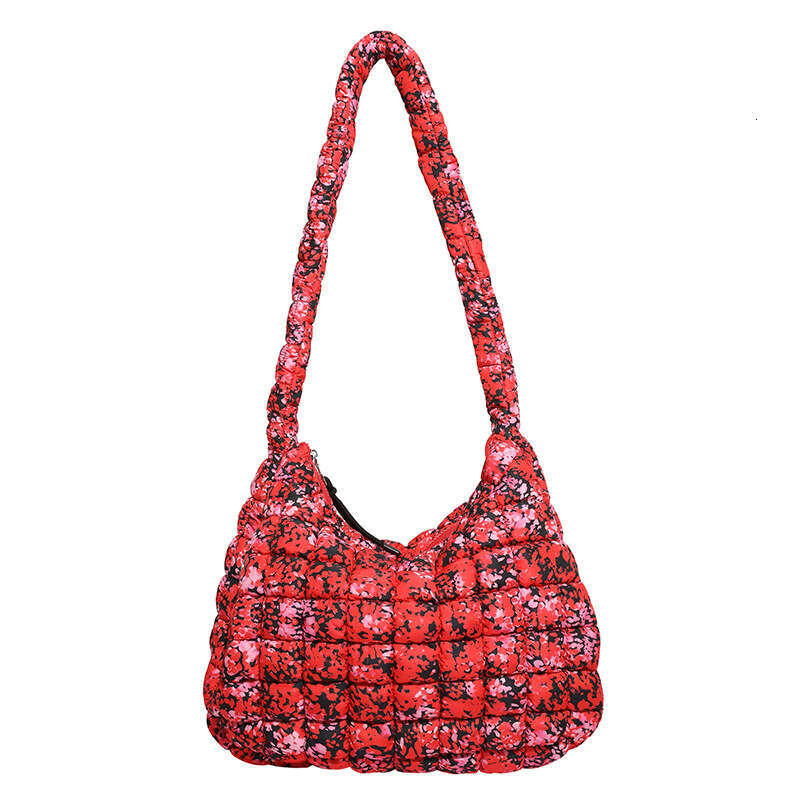 Quilted Single Shoulder Tote for Women, Large Capacity Crossbody Cloud Bag, New Pleated Bubble Dumpling Bag