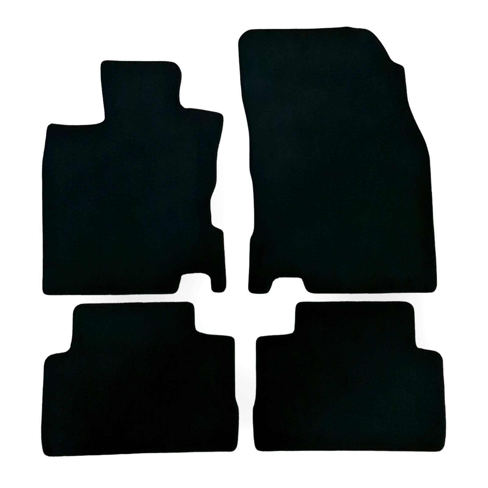 Car Floor Mats For Nissan Qashqai Velour Waterproof Black Carpet Auto Liners New