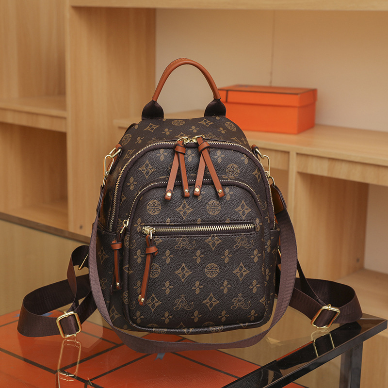 Backpacks fashion new backpacks retro printed letters large capacity travel three backpacks for women 2025
