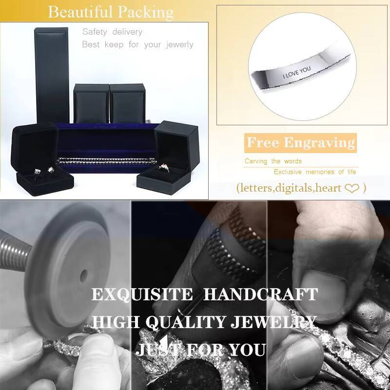 Customized 14K Solid Gold Jewelry 9k 10k 18k Yellow Gold DEF VVS-VS Lab Grown Diamond Eternity Ring for Wedding Engagement