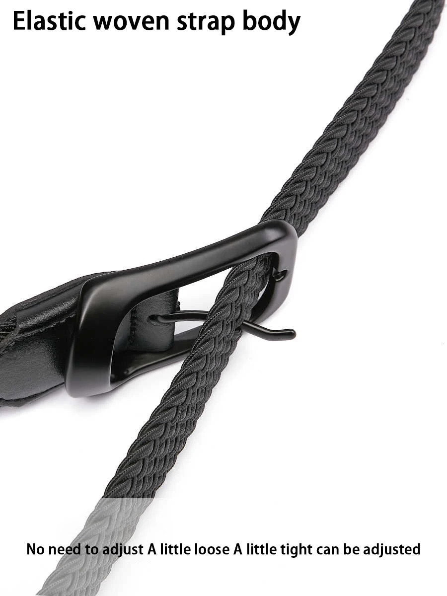 Weaving Belt Mens Fashionable for Young Adults Casual Multifunctional Canvas Pants with Elastic Golf Studs Fabric Lea 250716