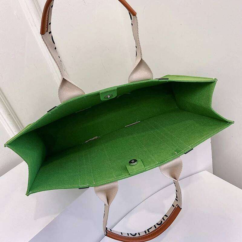 Women's Bags Designer Felt Shoulder For Women Fashion Leather Composite Women's Bags Trend Ladies Handbags Large Capacity Female Shopper Tot