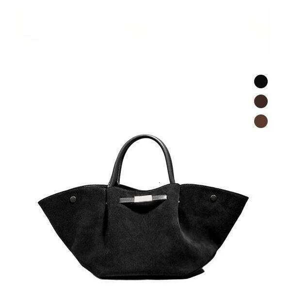 Suede surface large capacity commuter mommy tote shoulder bag handbag
