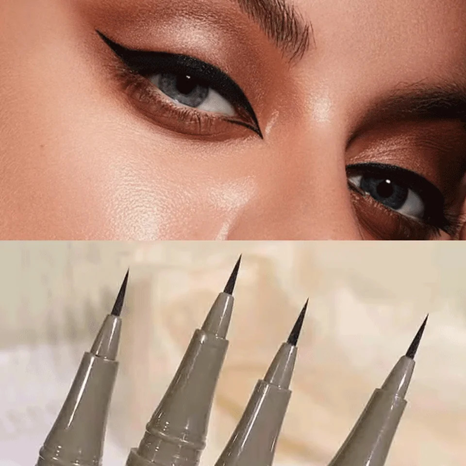 The 4-color fine eyeliner is soft and durable easy to apply makeup on fine quick-drying long-lasting eyeliner waterproof 250712
