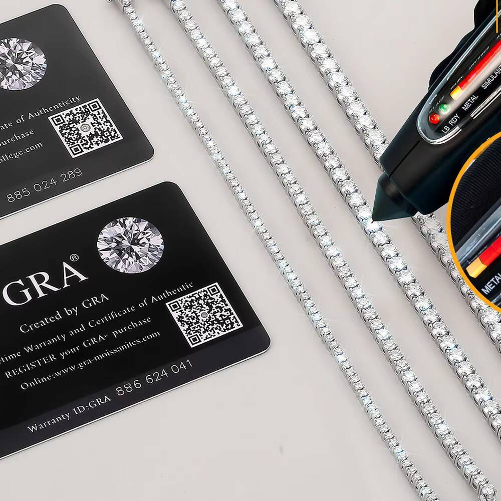 925 Sterling Silver Moissanite White Gold Plated Chain Sparkling 3MM VVS1 GRA Wedding Brides Jewelry Tennis Bracelet for Women