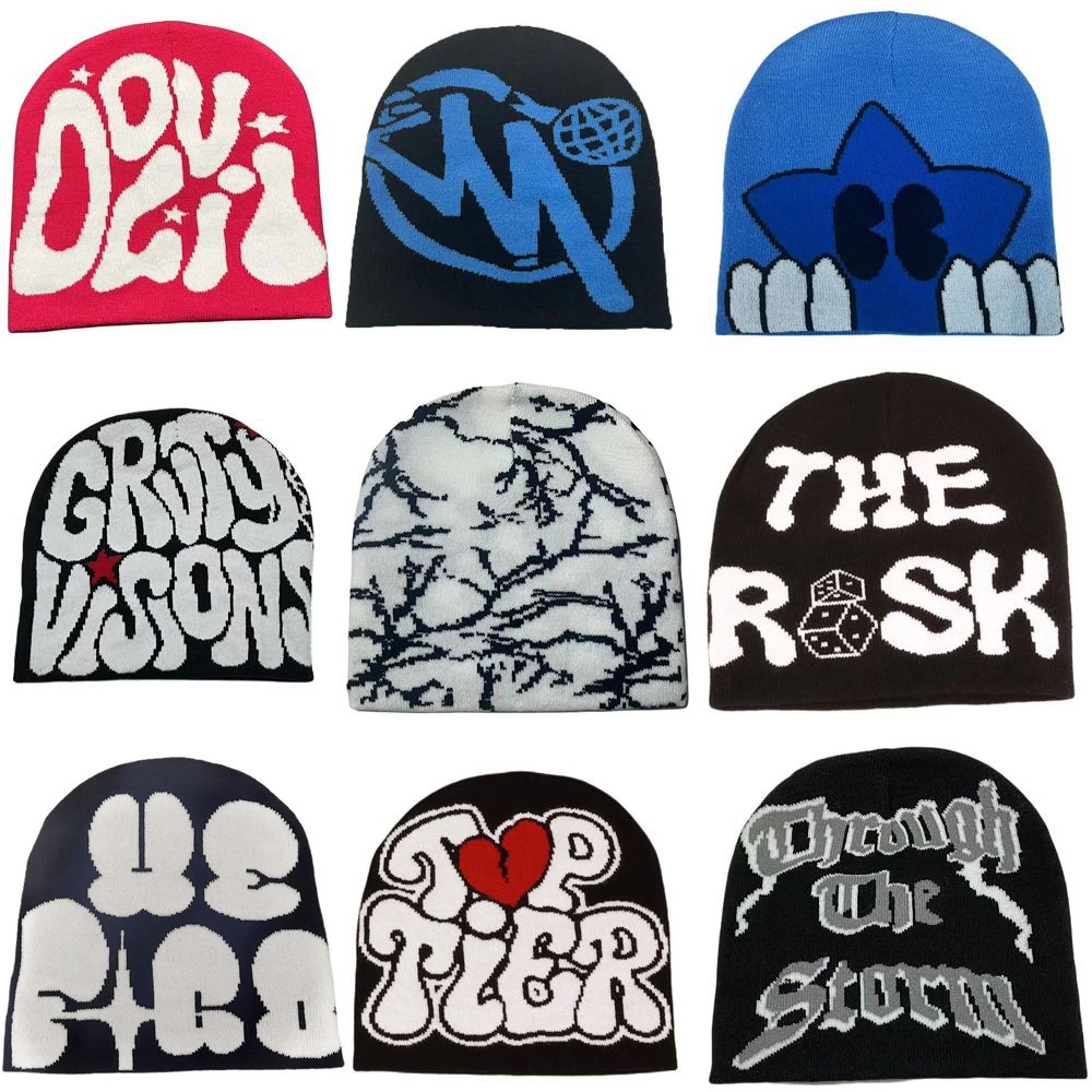 Mea Culpas Beanies For Women Men Couple Y2K Hats Ins Fashion Bonnet Kpop Wool Skullies Hoods Lady Hats Accessories Gorro Beanie 250715