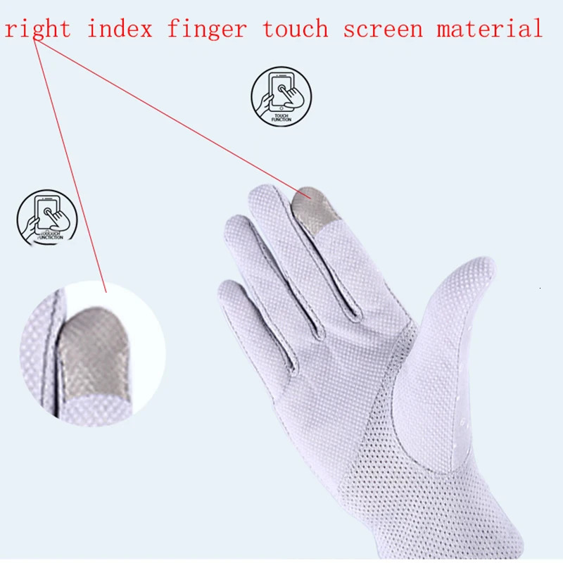 Fashion Flowers Womens Summer Driving Gloves Non-slip UV Blocking Touch Screen Gloves Breathable Cotton Gloves for Women 250717