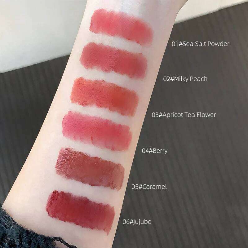 Gege Bear Pink Veet Matte Lip Cream Black Rabbit Water light glaze matte mirror pendant lipstick lip gloss X250720