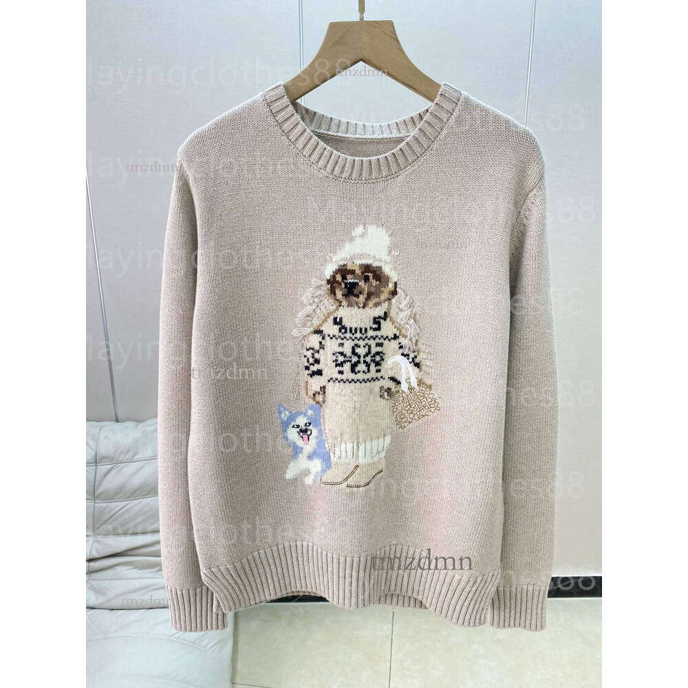 Winter Pullover Hoodie Soft Cotton Blend Crewneck Sweater for Women and Men Casual Printed Design Lightweight for Daily Use L251129JVQA