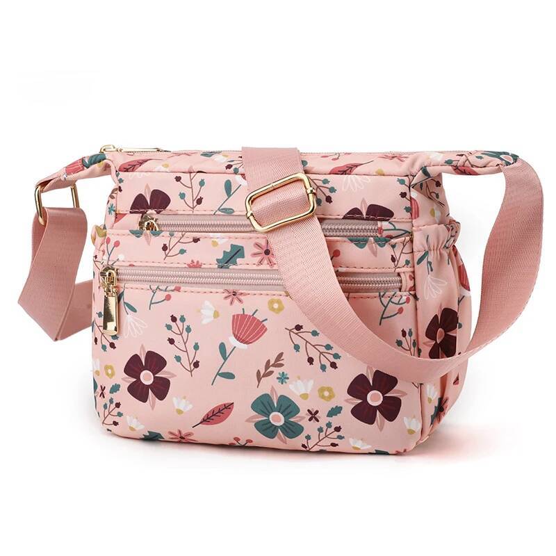 Women Crossbody New Leisure Nylon Cloth Handbags Multi-pocket Ladies Shoulder Travel Tote Bag Summer Bags for Woman