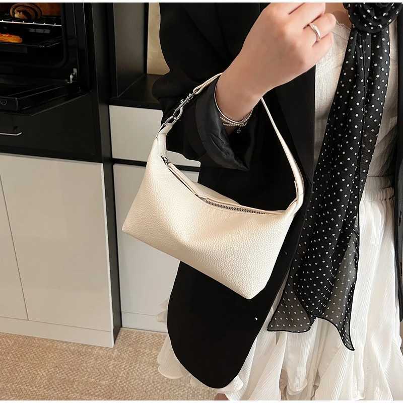 Korean Elegant Ladies Handbags High Quality Pu Soft Leather Underarm Bag Commuting Shoulder Bag Mini Bag Crossbody Womens Bag Y250719