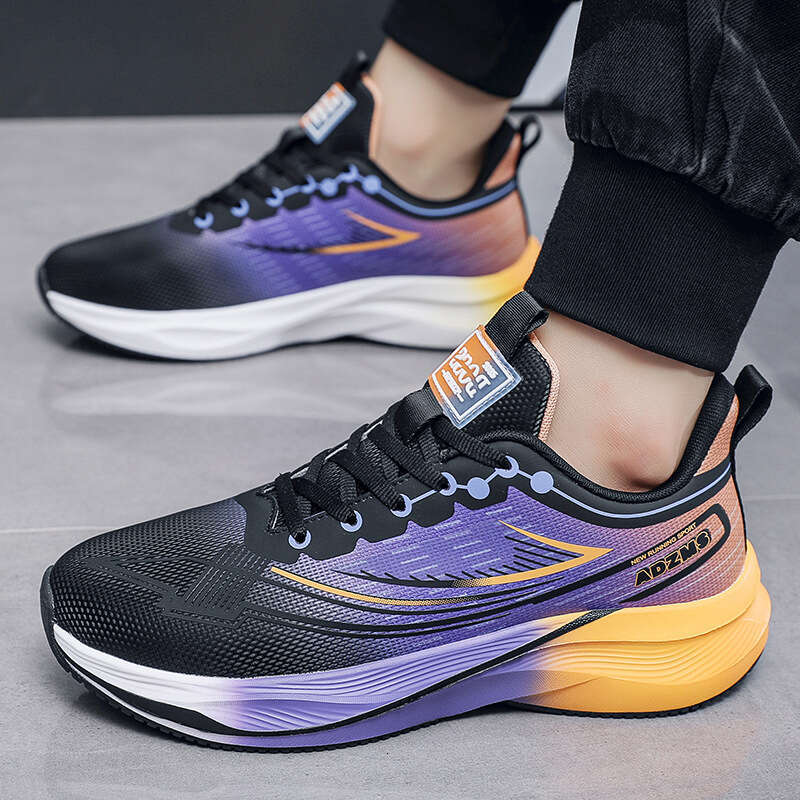 Summer Mesh Sports Men 2025 New Soft Sole Breathable Running Wear-resistant Lightweight Walking Shoes for Students