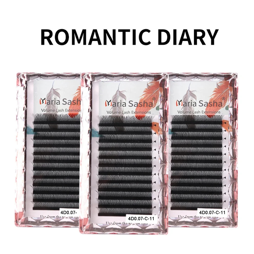 MARIA 3D W Eyelash s Shaped Private Label Wholesale Russian Bundles Supplies Clusters Easy Fan Volume Lashes Y Makeup 250714