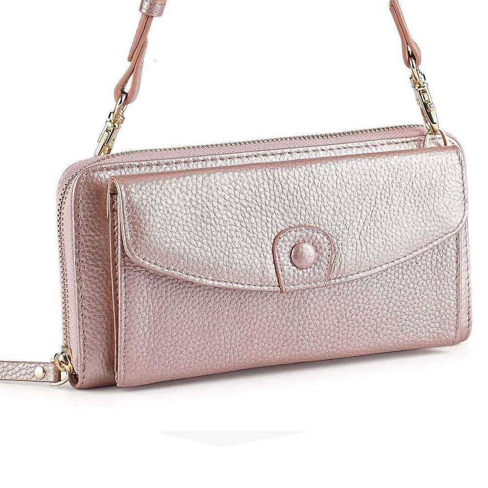 Multifunctional Genuine Purse Bag 2025 New Card Holder Women Wallet Fashion Ladies Real Cow Leather Clutch