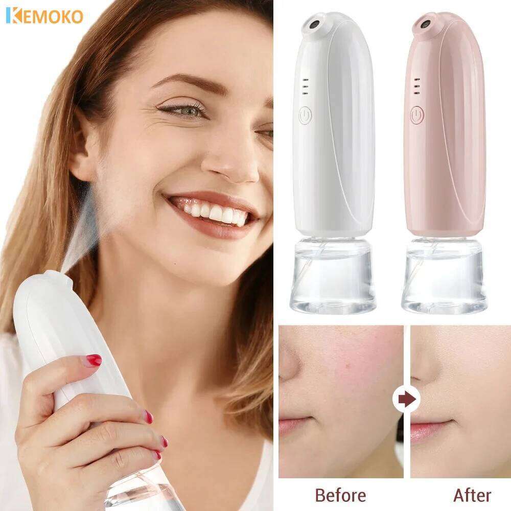 Nano Mist Face Steamer New Mini Air Compressor Kit Facial Airbrush Sprayer Water Oxygen Steam Device Humidifier