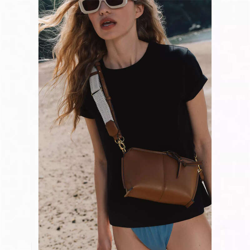 Fashionable Versatile Style Women's Solid Color Casual Simple Shoulder Crossbody Bag Handbag