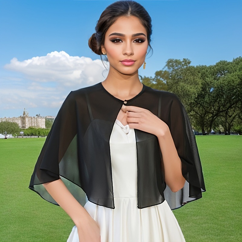 K1410 Cross-border new chiffon pearl shawl stylish fashion boutique shawl pearl chiffon cool sunscreen shawl thin version