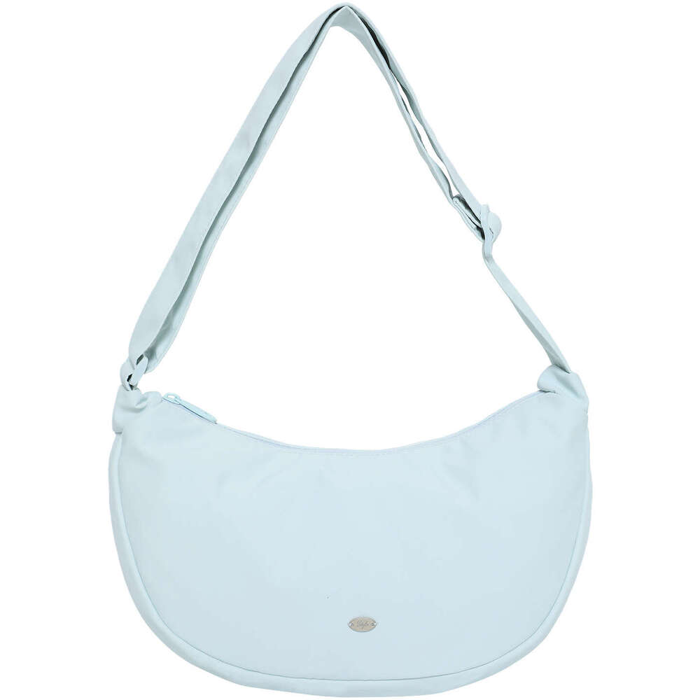 Nylon Dumpling Women Versatile Commuter Multi-Compartment Cloth Moon Unisex Casual Crossbody Bag for Men