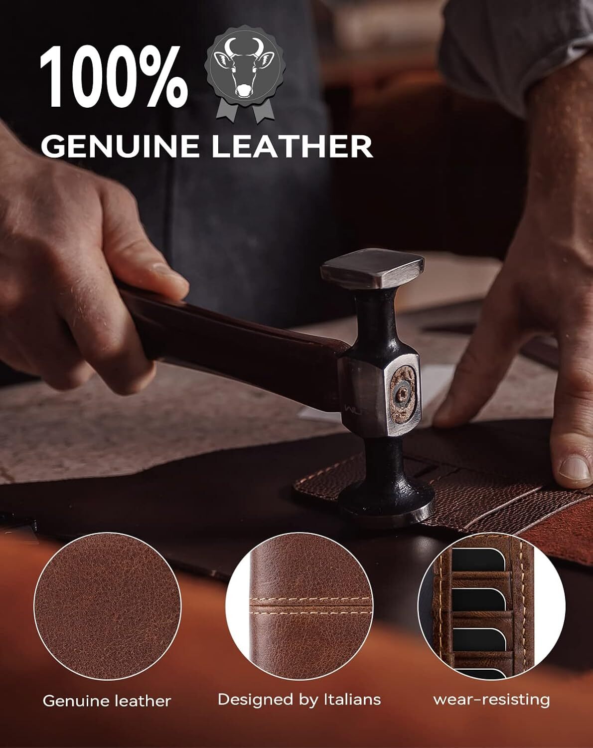 YMX 266 148 Swallowmall Mens Rfid Blocking for Men Bifold Wallet Leather with 1 ID Window 16 Card Slot