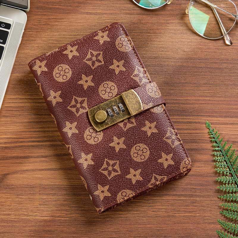 Small wallet storage bag accounting book cash family with lock wealth management savings bag hand account book small wallet hot