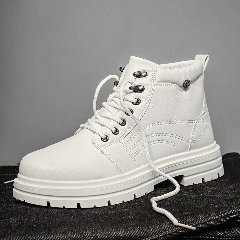 Spring High-top Martin Men's Workwear Sneakers Chelsea Boots Style