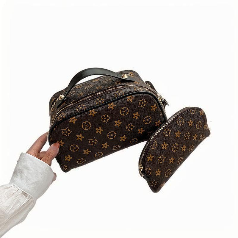 New presbyter handbag large capacity cosmetics storage bag travel portable multi-function waterproof wash bag 2025