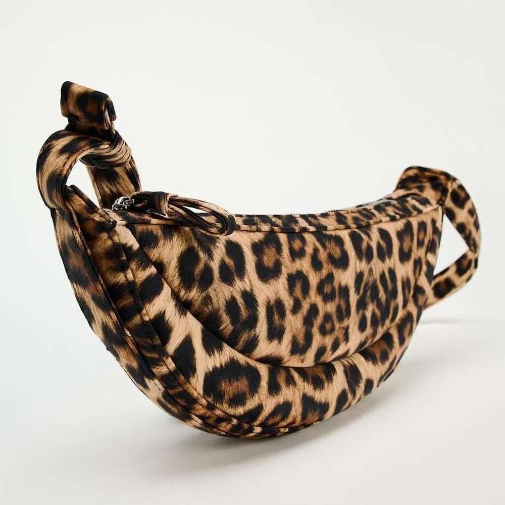 2024 Summer New Women's Bag Fashion Trendy Animal Leopard Print Single Shoulder Casual Crossbody Handbag