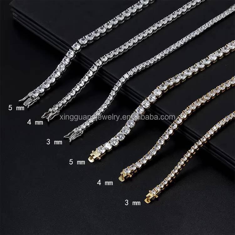 XG Vvs Moissanite Diamond Silver Tennis Chain for Fine Jewelry Neckalce/bracelet