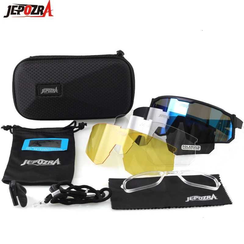 JEPOZRA Polarized Myopia Cycling Glasses for Men and Women Sports Glasses Mountain Bikes Road Bikes Riding Equipment Y250719
