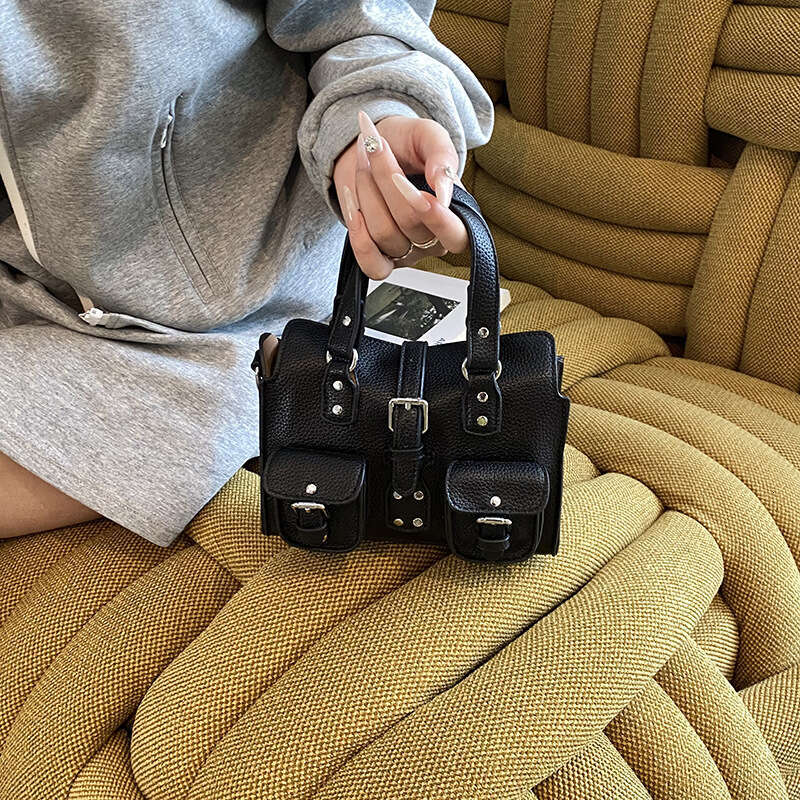 Fashionable Motorcycle Handbag Crossbody Bag Niche Trendy Style Break New Ground