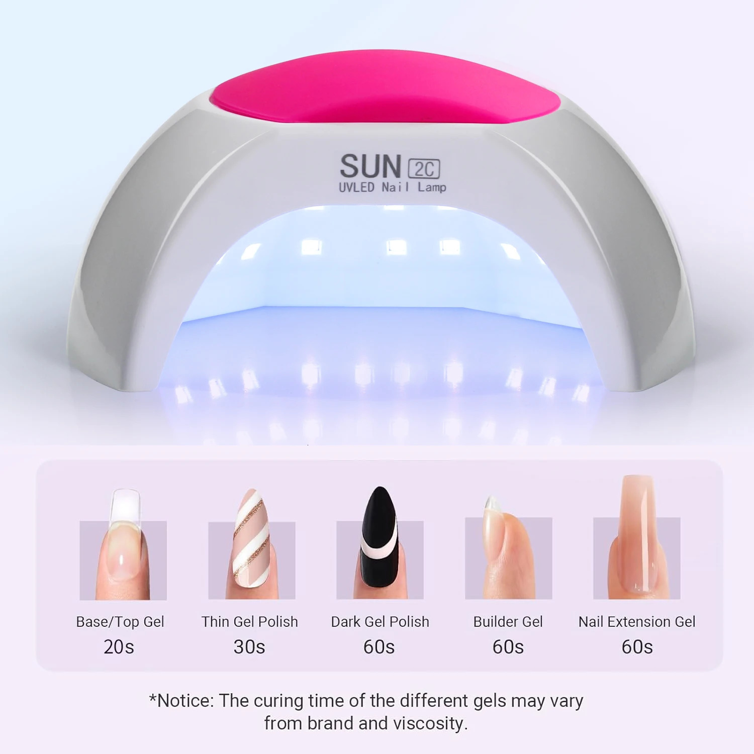 LINMANDA SUN2C UV Nail Lamp 48W Gel Polish Dryer Pedicure Light Manicure Lamp Nail Art Gel Dryer Machine Nail LED Lamp Salon Use 250716