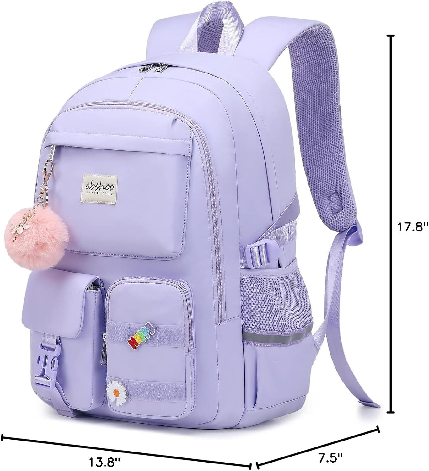 DHYMX abshoo Big designer bag Student Laptop Backpack For College Women Middle High School Teen Girls Bookbag Travel Daypack (Purple)