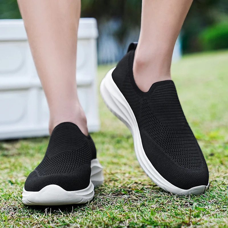 Mens Vulcanized Shoes Fashion Breathable Outdoor Mesh Casual Sneakers Lightweight Comfortable Men Tenis Masculino Walking Shoes 250716