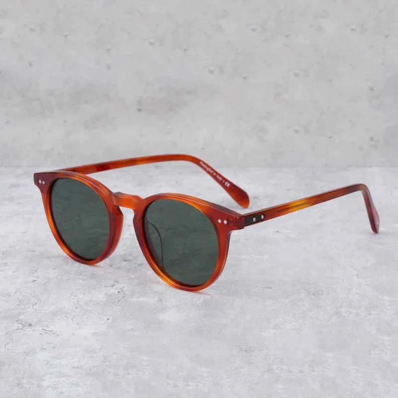 Gregory Peck Sunglasses Women Acetate Small Size Round Polarized Vintage Driving Glasses Designer Men Sunglasses OV5256 Y250719