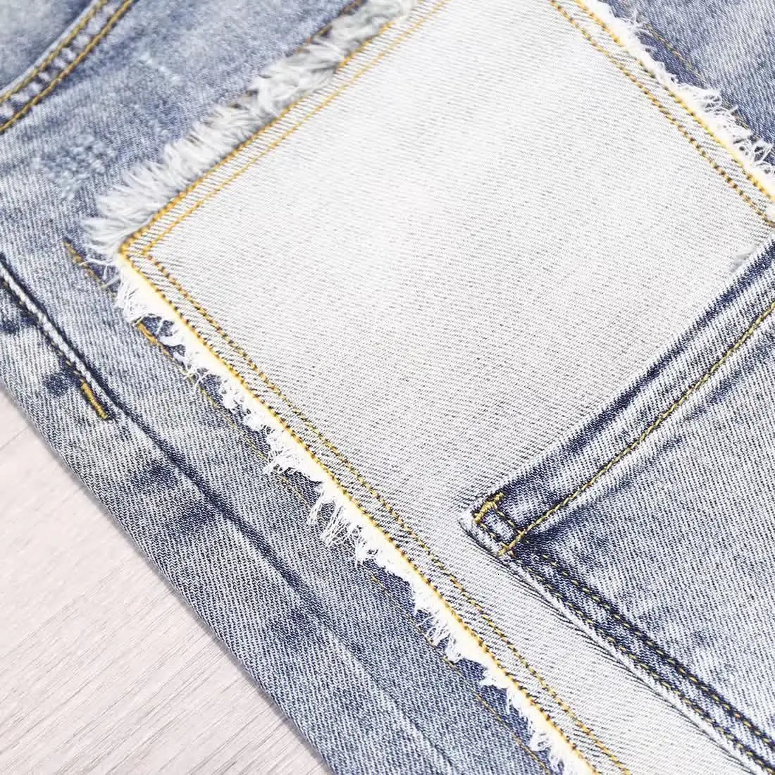 Clothing Mens Patchwork Summer Trendy Loose Straight Casual Denim Versatile Pocket Shorts Jeans Hombre 250718