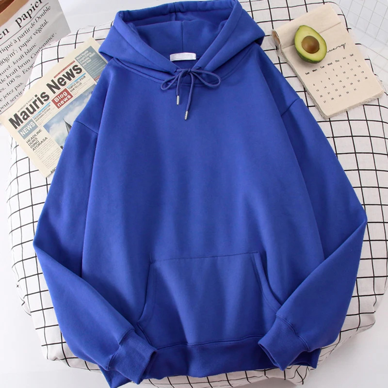 Autumn Casual Womens Solid Hoodie Comfortable Strecth Sweatshirts Loose Pocket Warm Clothes Fashion Street Female Pullovers 250707