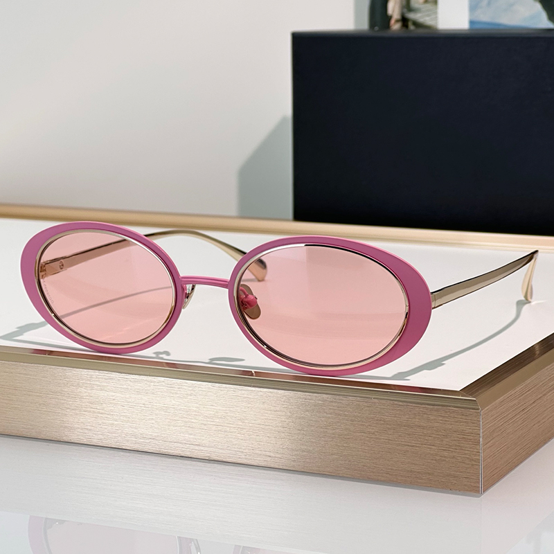 Designer Womens Sunglasses Fashion Metal Gradient Lens Oval Eyewear 9578 Luxury Sunglasses Outdoor Goggles UV400 Protection Glasses With Box