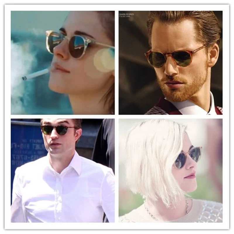 Gregory Peck Sunglasses Women Acetate Small Size Round Polarized Vintage Driving Glasses Designer Men Sunglasses OV5256 Y250719