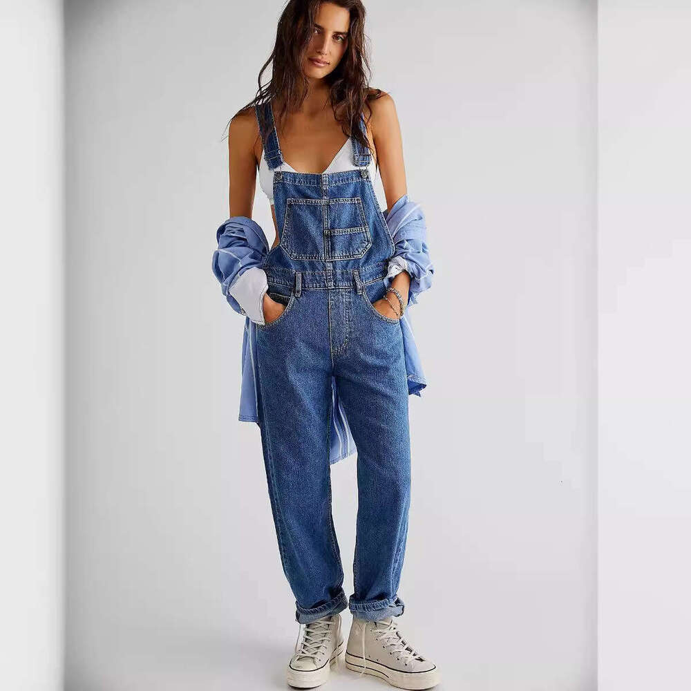 Casual Washed Loose for Women Women's Denim Overalls